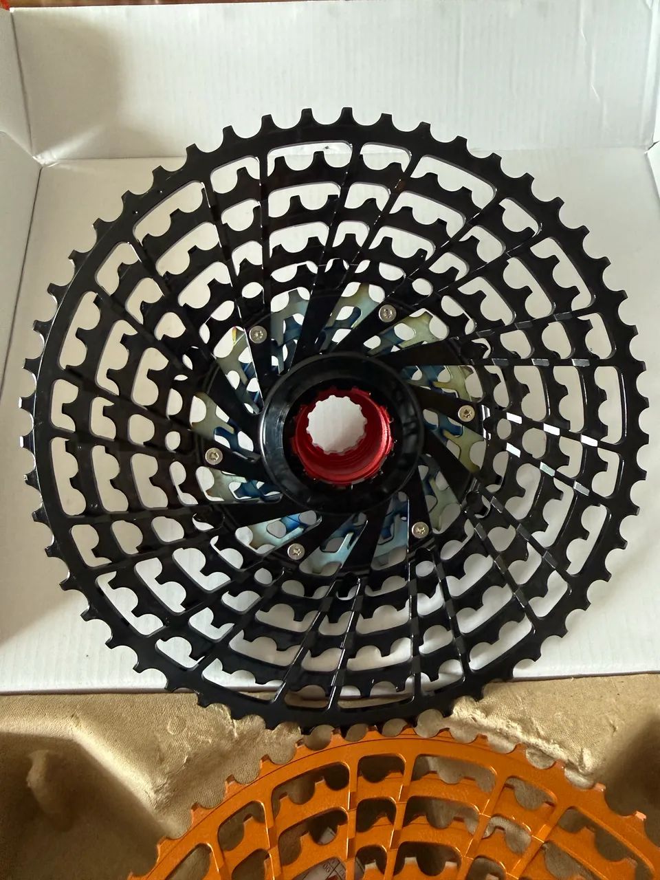 Cassete KCNC 12v XD Preto Novo mais leve que Sram XX1 Eagle