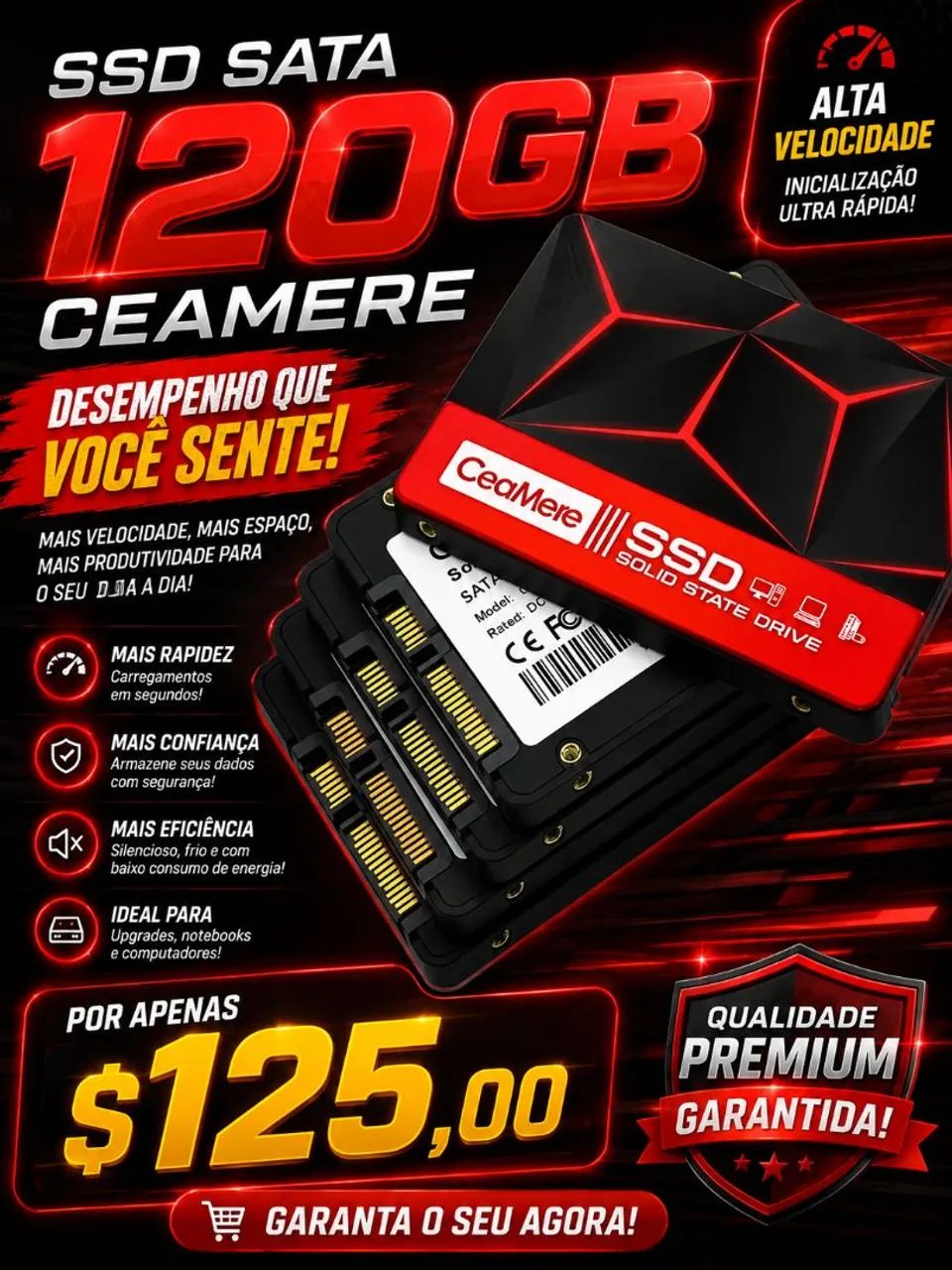 SSD SATA 120gb CEAMERE 
