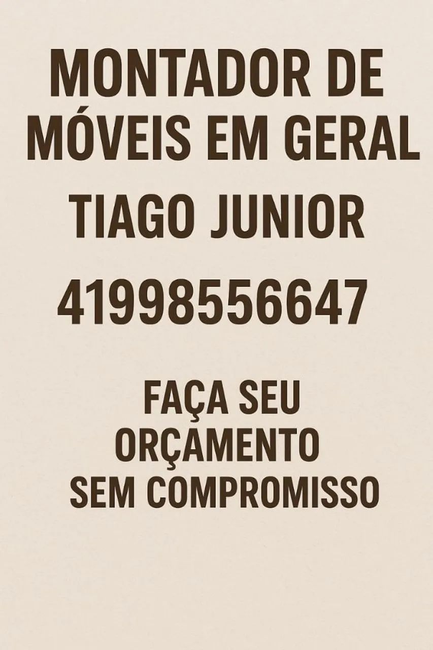 Montador móveis 