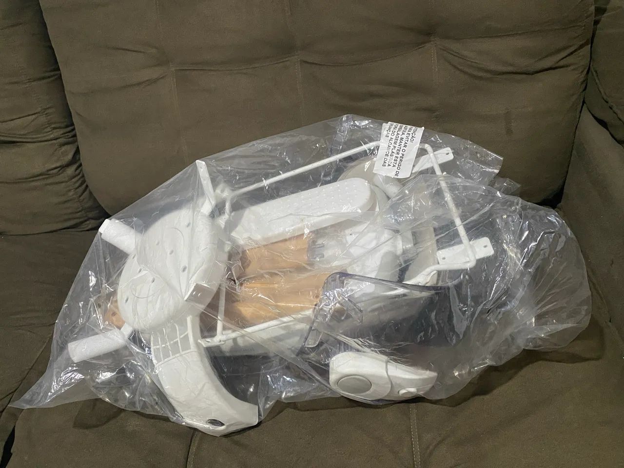 Cadeira de Alimentação 360° 3 em 1 Marcus & Marcus Lisa Cinza.   - Foto 6