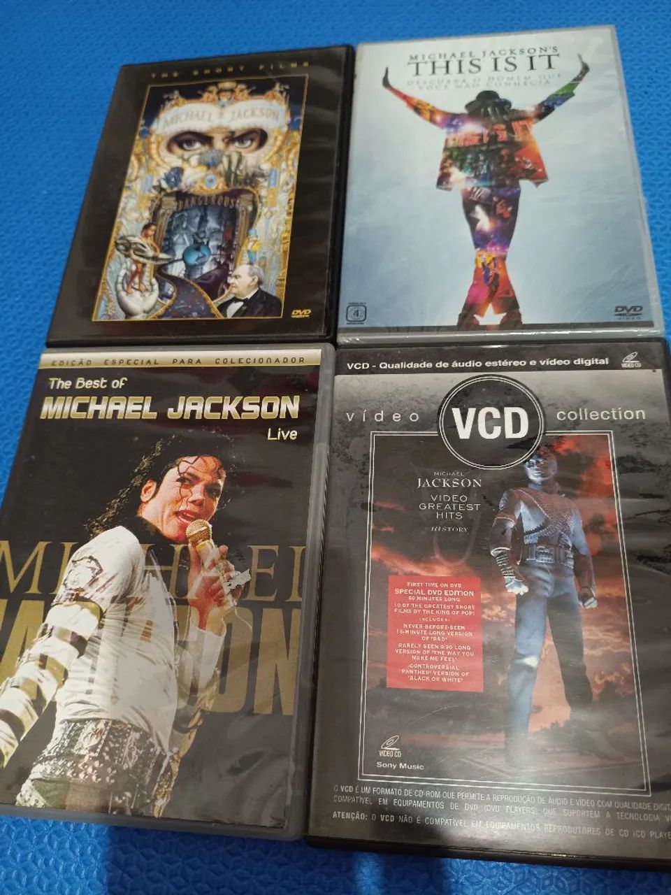 DVD Michael Jackson 4 DVD original 