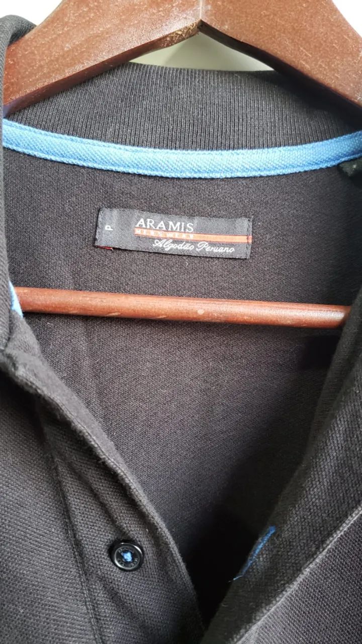 Camisa polo Aramis em malha de algodão peruano premium  - Foto 5