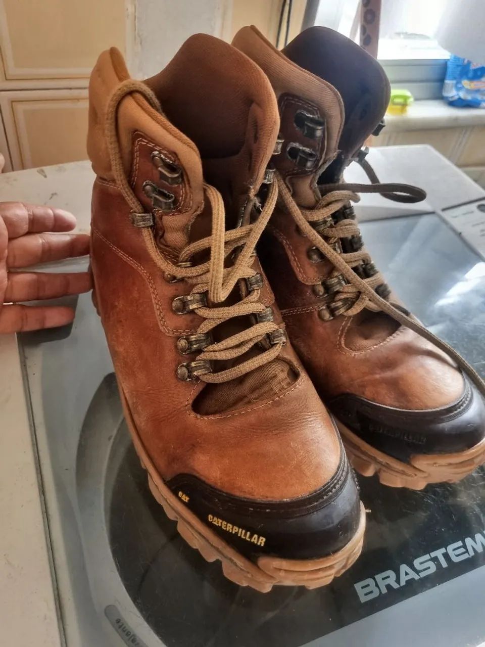 Bota couro original cartepillar