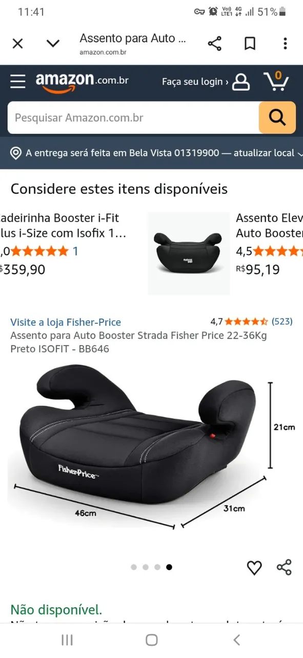 Assento elevado para carro - Foto 2