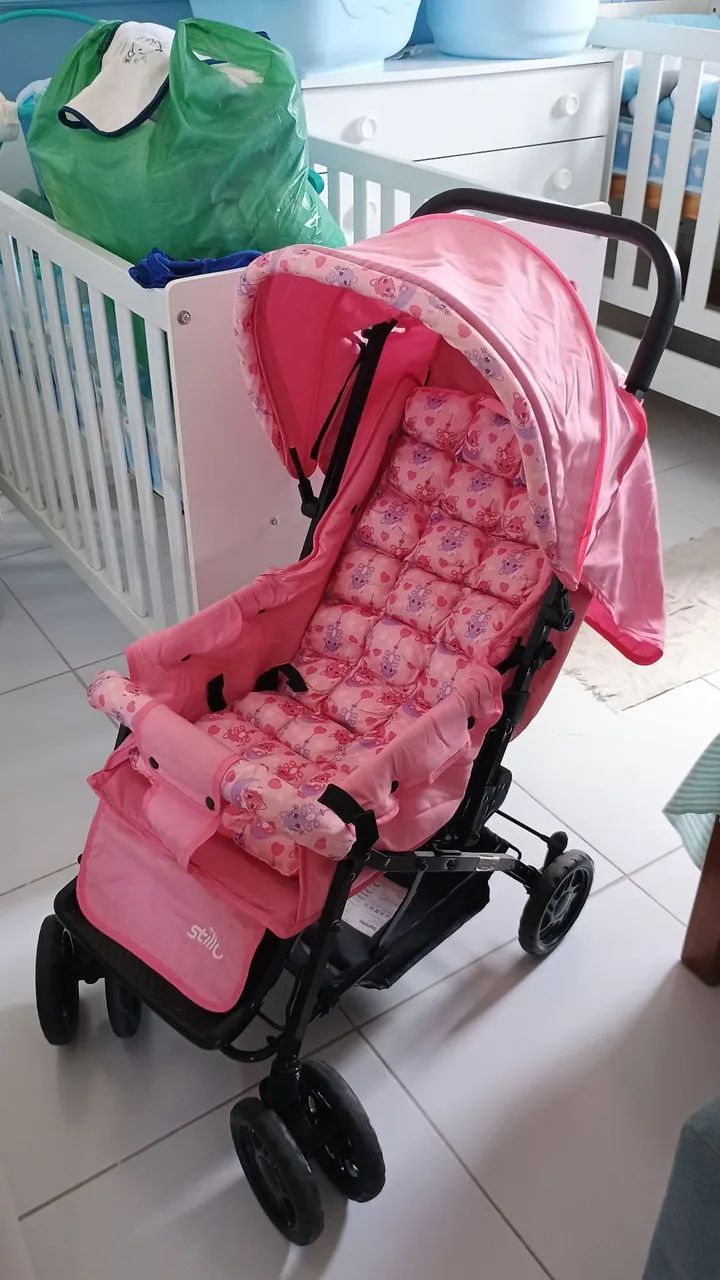 Carrinho de beb ê de menina  - Foto 2