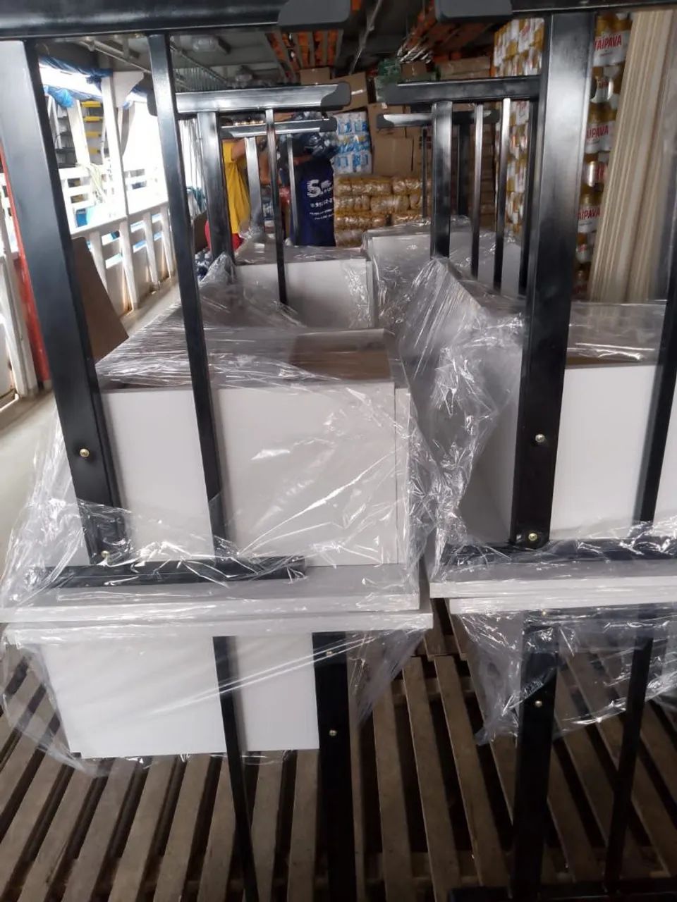 Mesa de braço em mdf com duas gavetas  - Foto 5