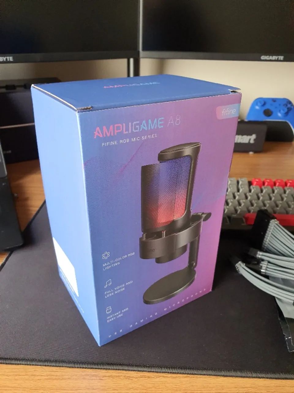 Microfone Fifine Ampligame A8 + Suporte Articulado - Foto 4