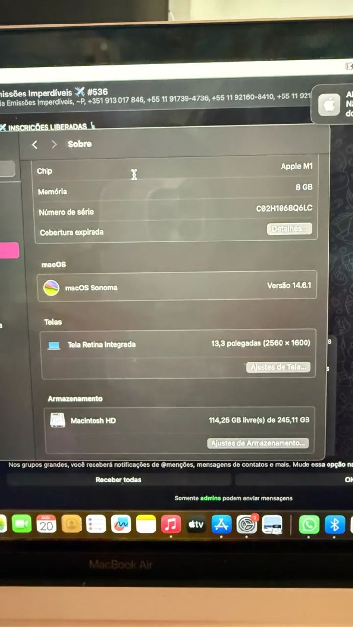 MacBook Air M1 rose 256 GB - Foto 3