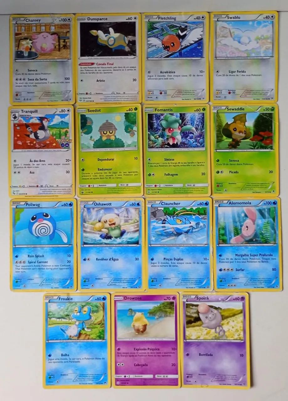 Lote de Cartas Pokémon (diversos)