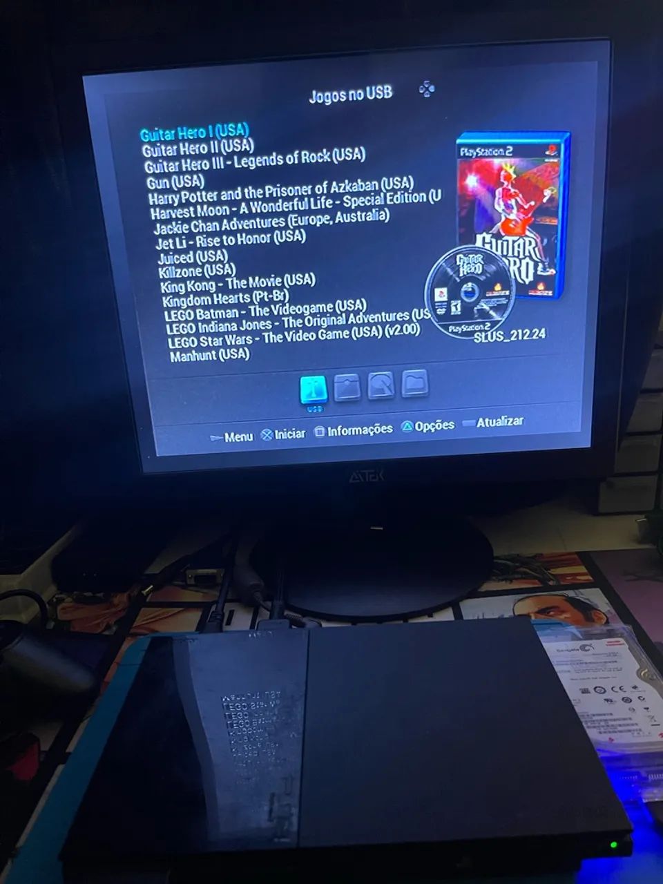 Ps2 slim + 80 jogos - Foto 4