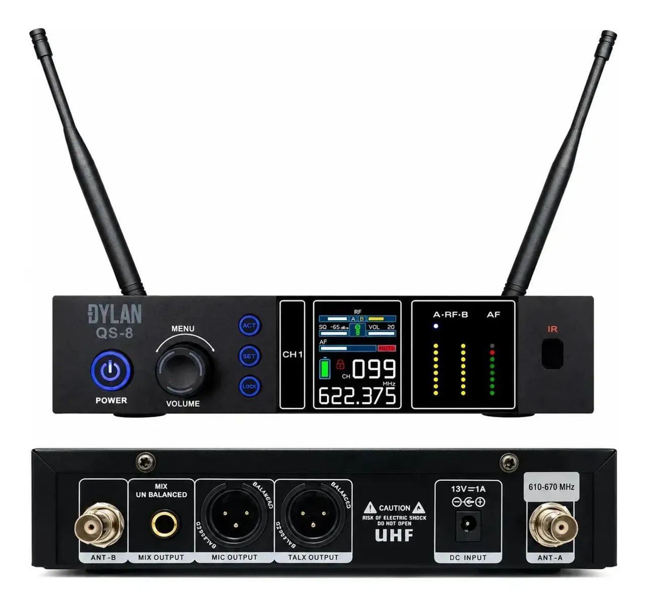 Microfone Sem Fio Dylan QS-8 Talkback Profissional - Foto 2