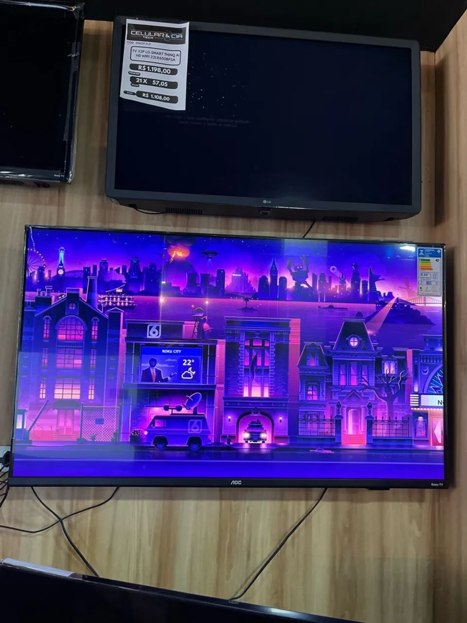 TELEVISÃO SMART 43 POLEGADAS AOC  - Foto 3