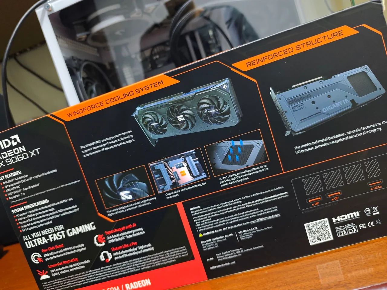 RX 9060 XT gaming Oc gigabyte com nf - Foto 2