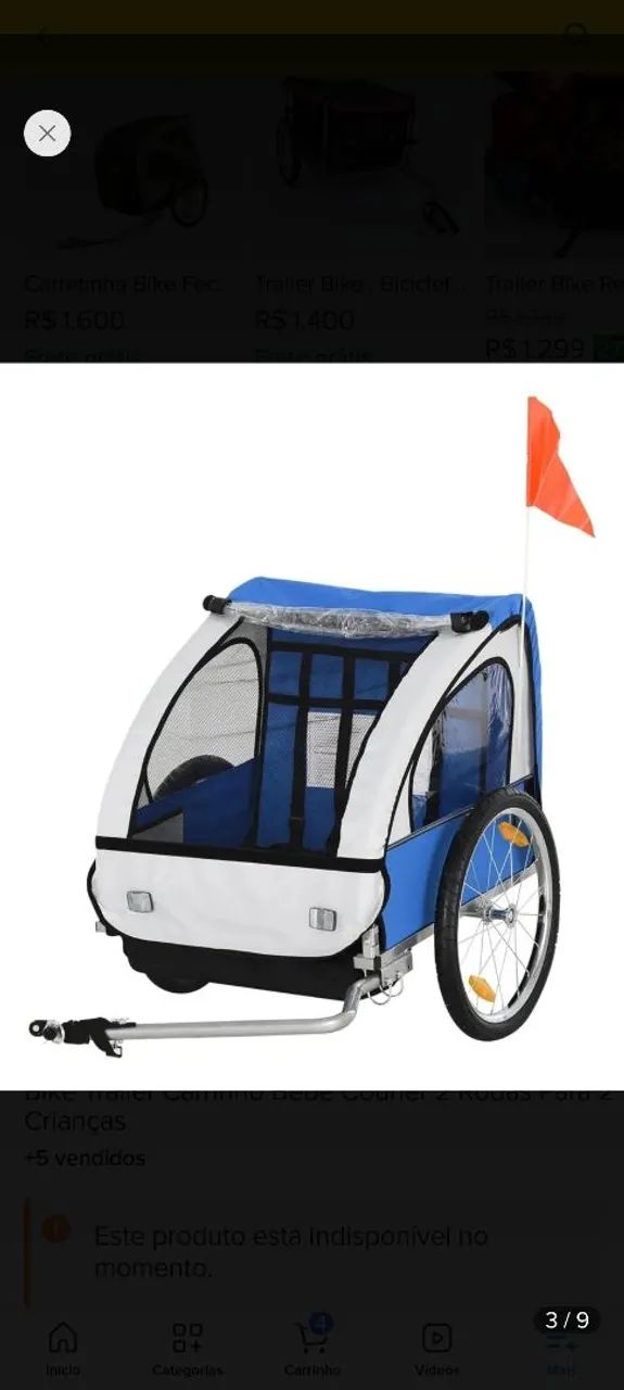 Carretinha bicicleta  - Foto 2
