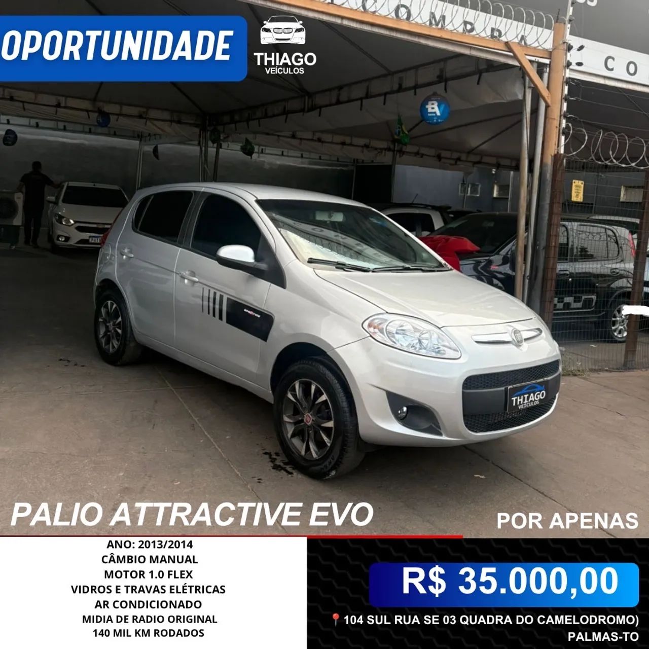 Fiat Palio Attractive 1.0 EVO Fire Flex 8V 5P 2014