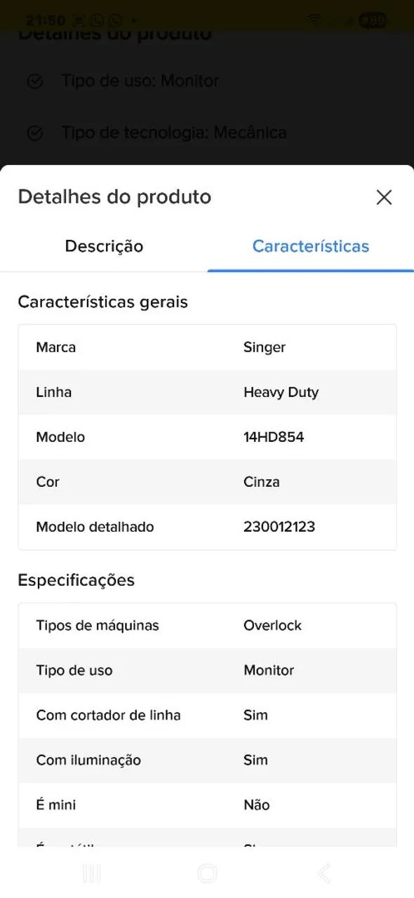 Overlock Singer Heavy Duty - Foto 3