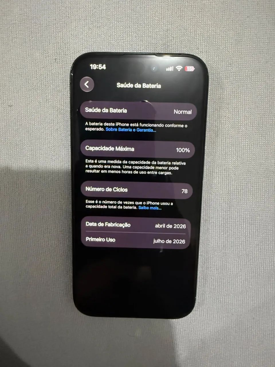iPhone 15 pro 256 sem nenhum detalhe  - Foto 5