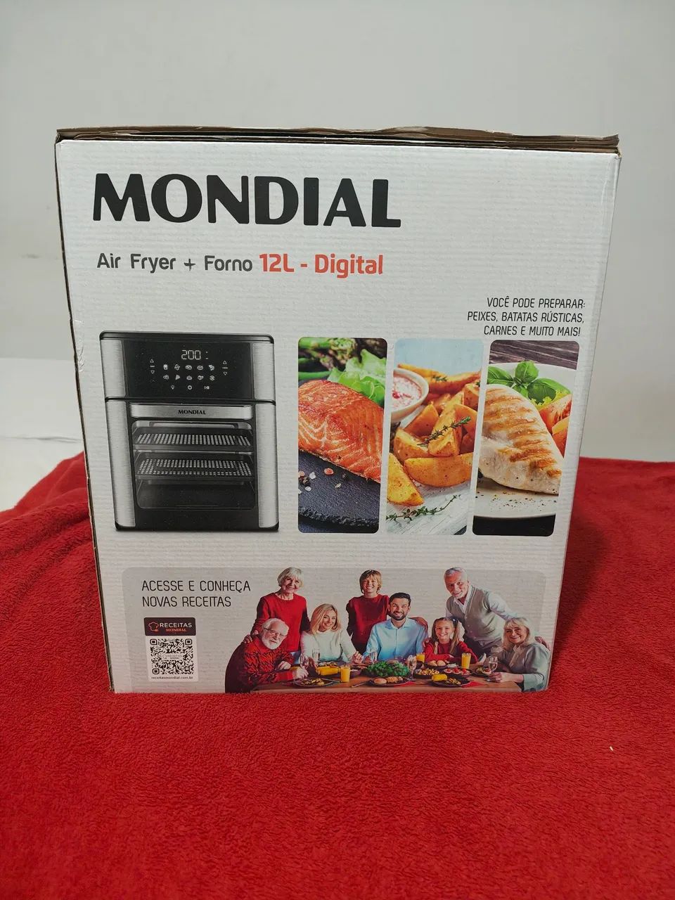 Fritadeira sem Óleo Mondial 12L- Nova, nunca usada, com nota e garantia (NÃO FAÇO MENOR) - Foto 4