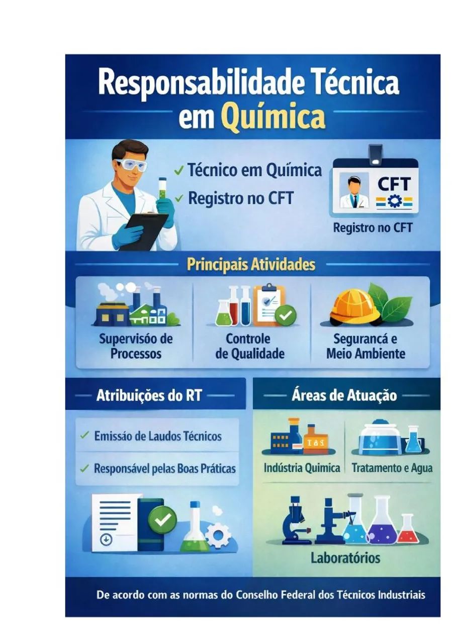 Responsável técnico, técnico em química 