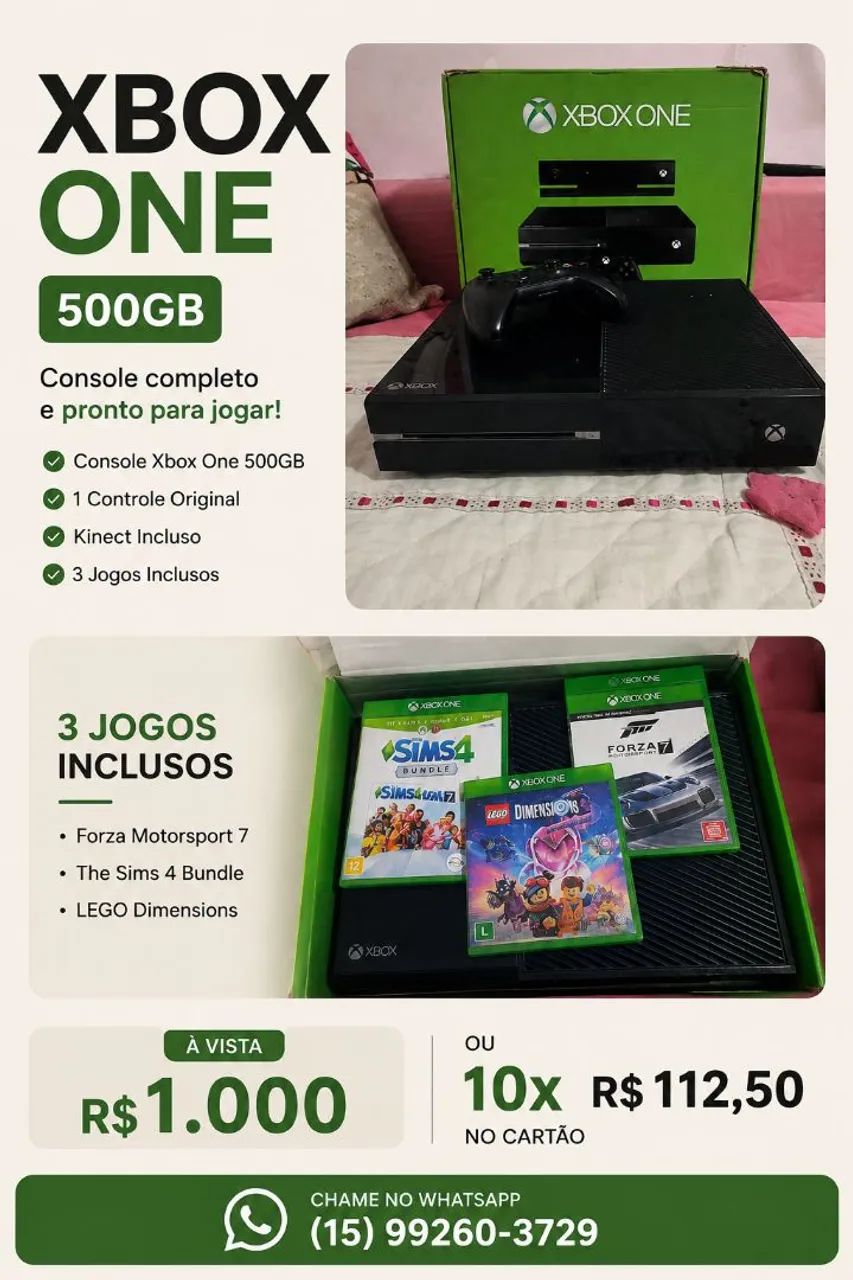 Xbox One 500gb + Kinect