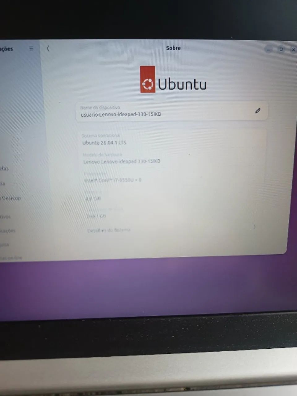 Notebook Lenovo Ideapad i7 8gb ram 256gb ssd - Foto 4
