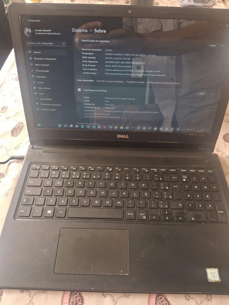 Notebook Dell Intel i5