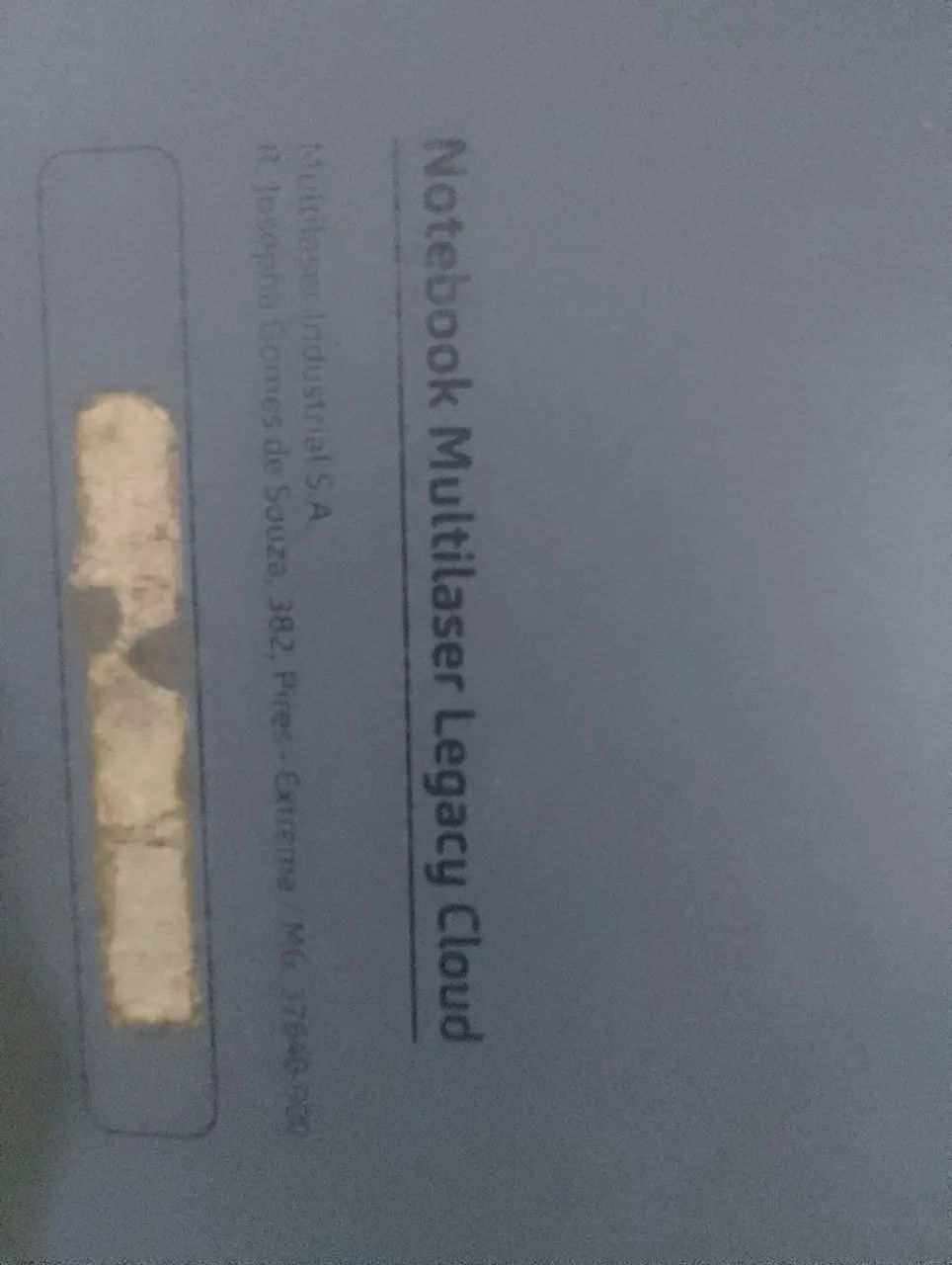 Notebook Multilaser não sei se funciona está parado vendo assim