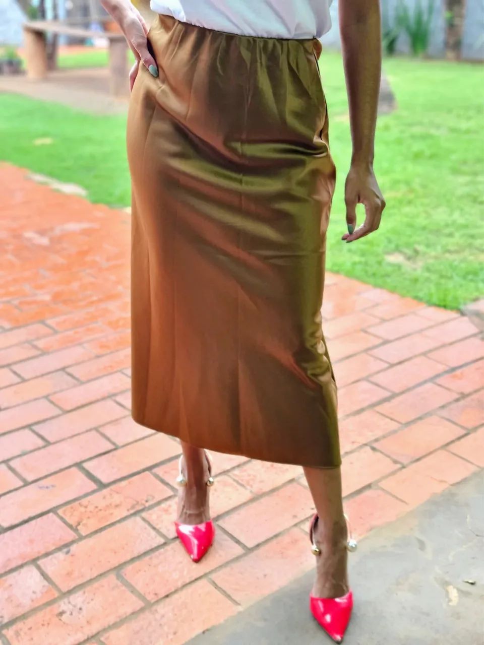 Saia Midi Feminina  - Foto 5