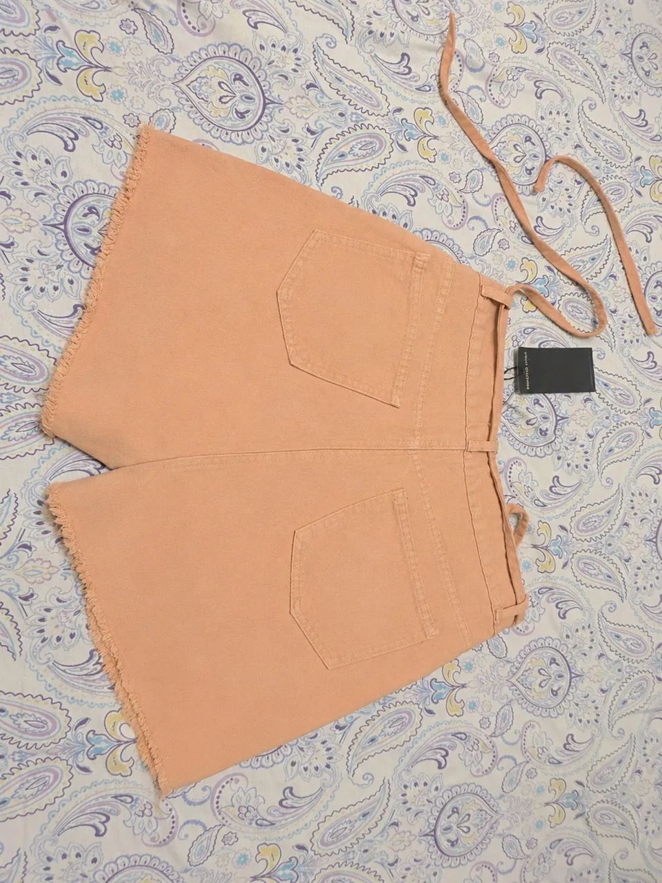 Short morena rosa com etiqueta  - Foto 2