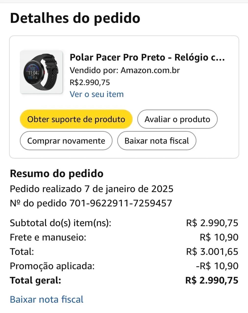 Vendo Relogio POLAR PACER PRO - Foto 2