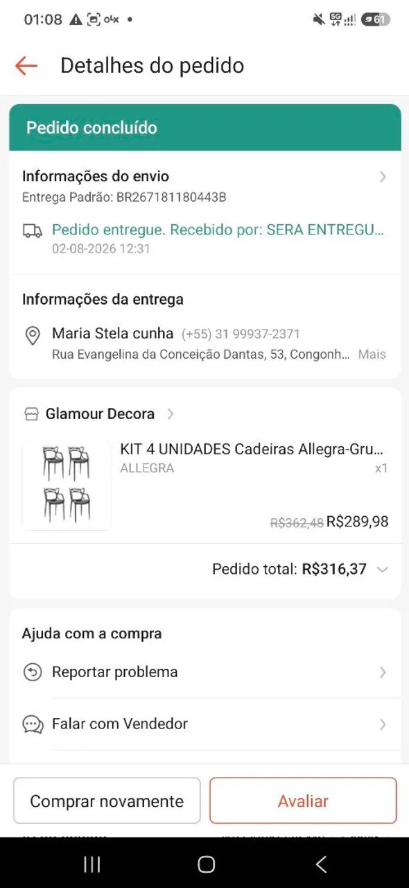 Cadeiras  compradas  recentemente  - Foto 3