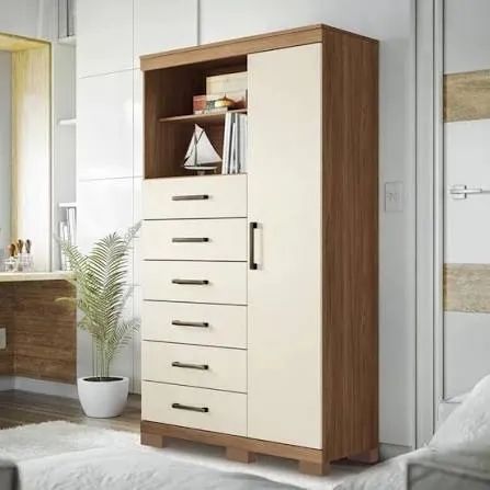 COMODA MULTIUSO MARABA 1.6 ANTOS ANDIRA COM 6 GAVETAS E 1 PORTA - ENTREGA E ONTAGEM GRATÍS - Foto 3