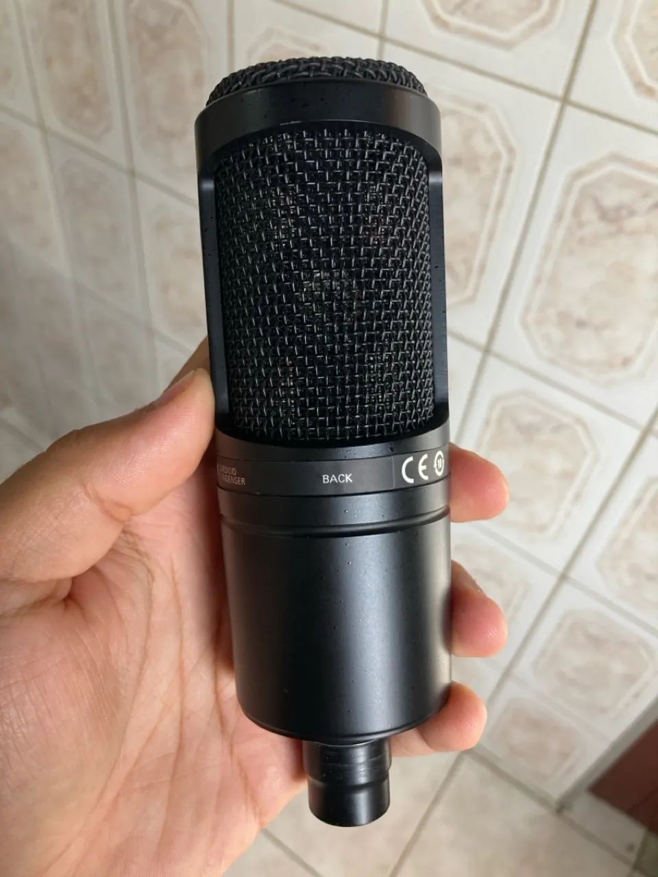 Microfone Estúdio Audio Technica AT2020 + Popfilter - Foto 2