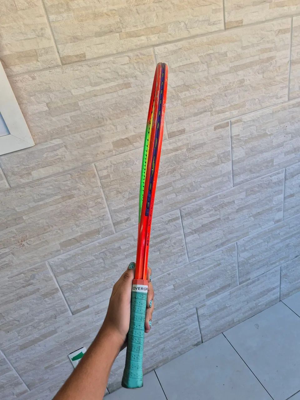 Raquete de Tênis Wilson Verde - Marca Profissional - Foto 3