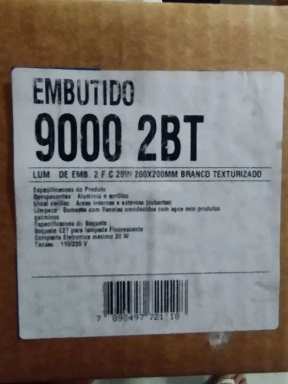 Luminária 20x20 nova - Foto 4