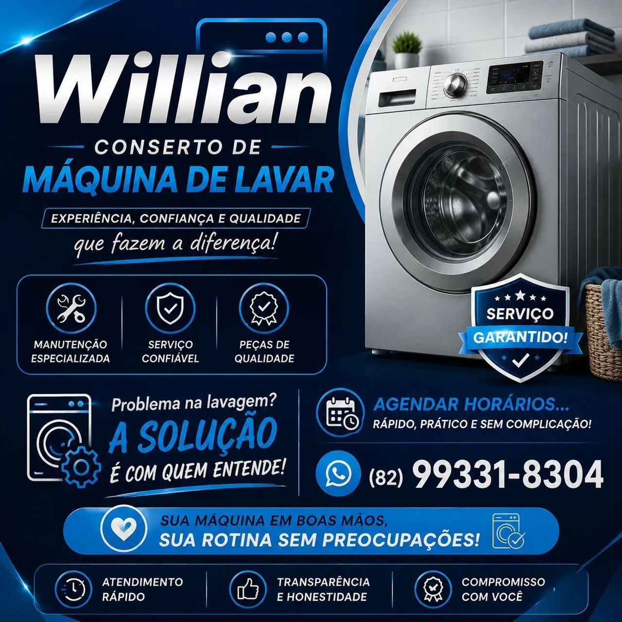 Conserto de máquina de lavar