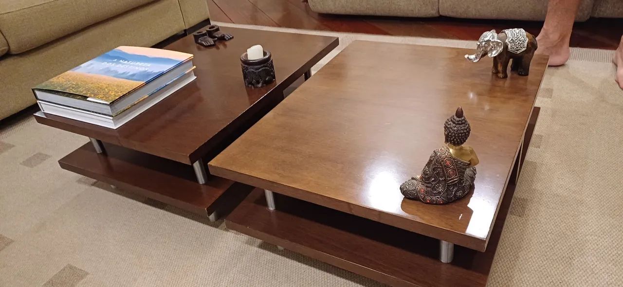 Mesa de centro divisível 