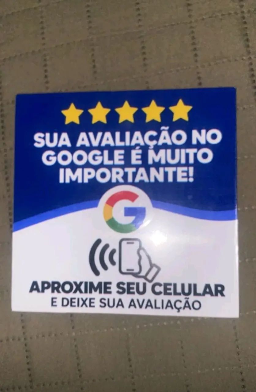 Plaquinhas NFC avaliação no Google  - Foto 3