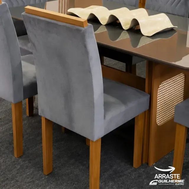 Conjunto Mesa Lara 1,60m com 6 Cadeiras - Leifer - Foto 4