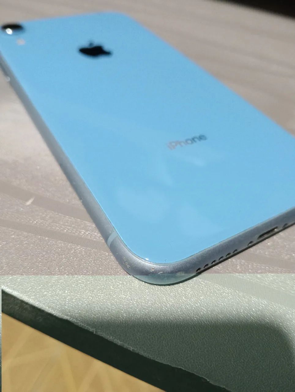 Carcaça completa IPhone XR azul - Foto 3