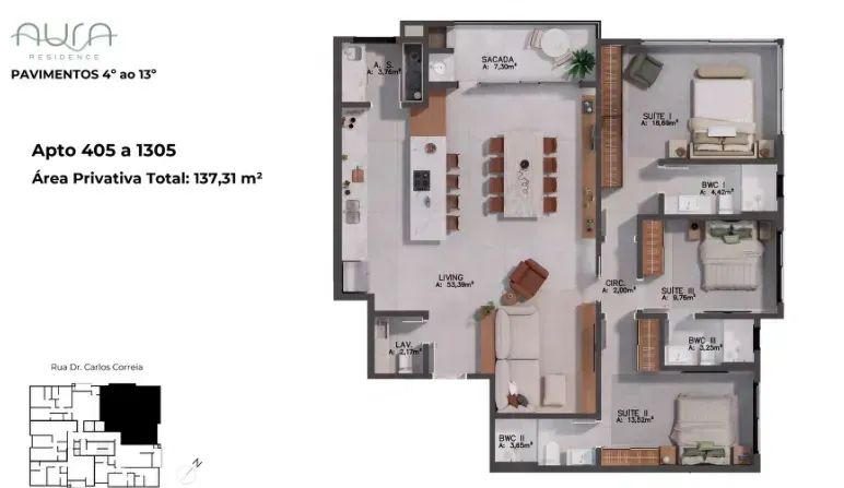 PLANTA 137m²