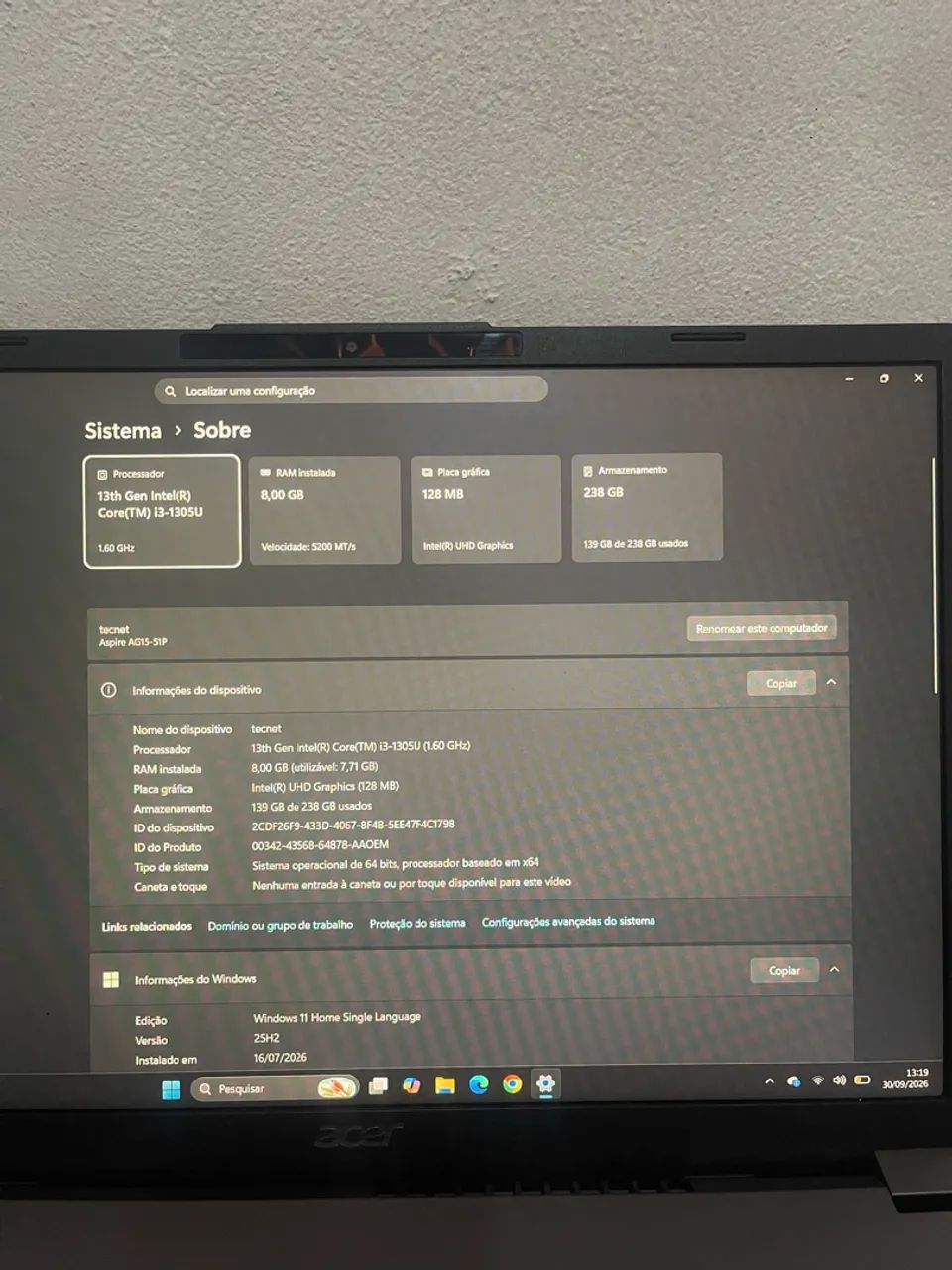 Notebook Acer Aspire go 15 - Foto 4