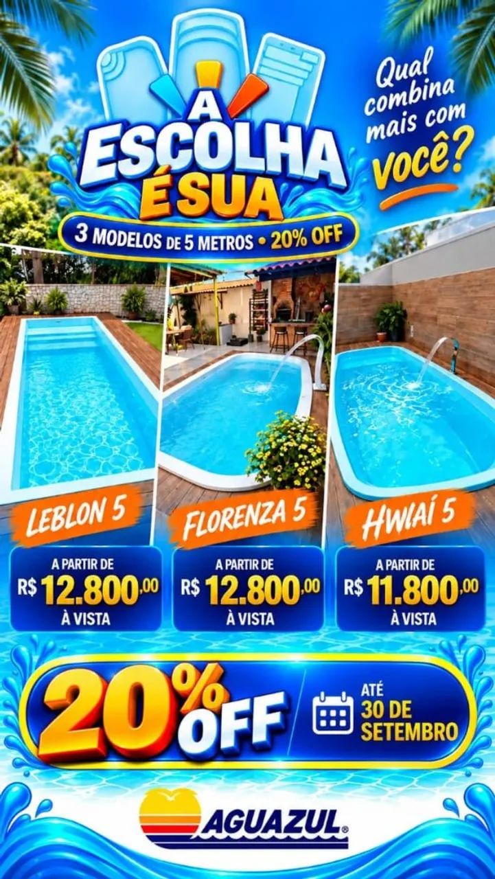 Piscinas em fibra 