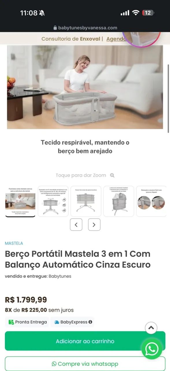 Berço portátil  - Foto 2
