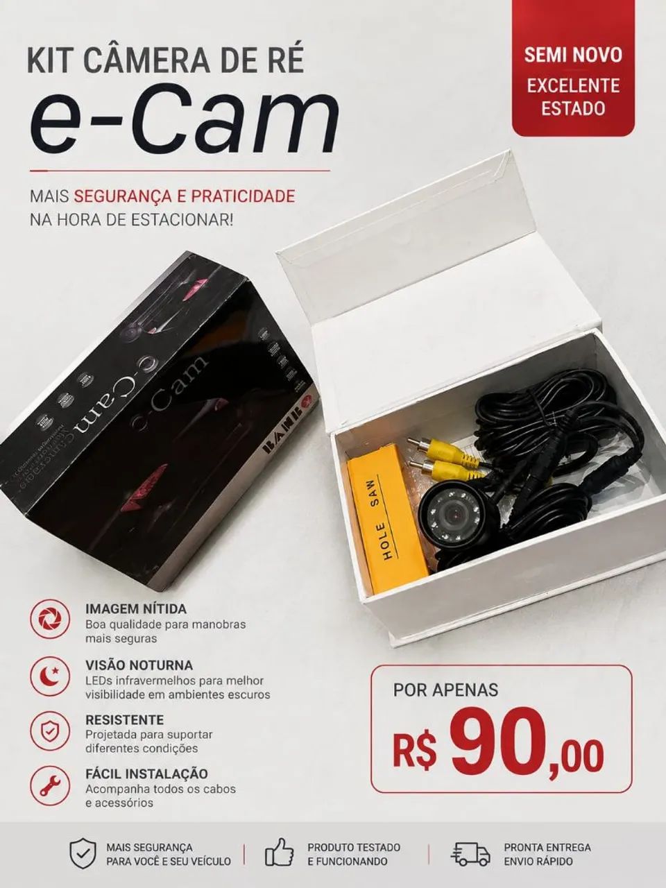 KIT CÂMERA DE RÉ e-Cam