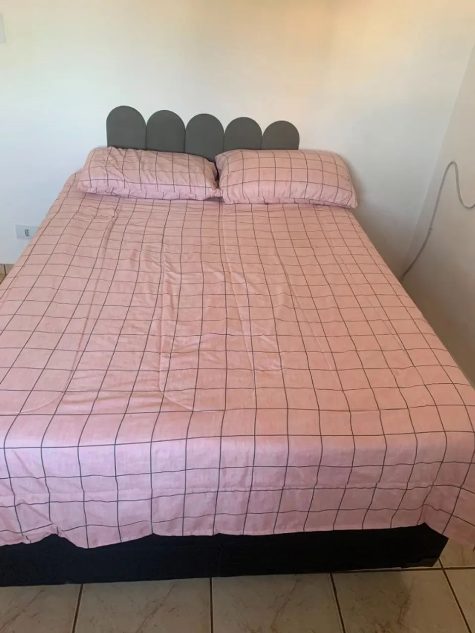 Cama box de casal + colchão