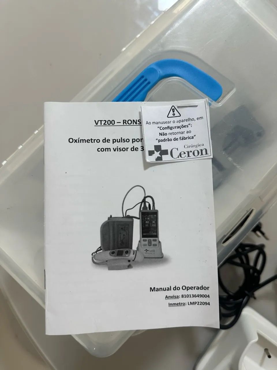 Monitor Multiparamétrico HANDLE 3,5? ? Usado Apenas 2 Vezes - Foto 3