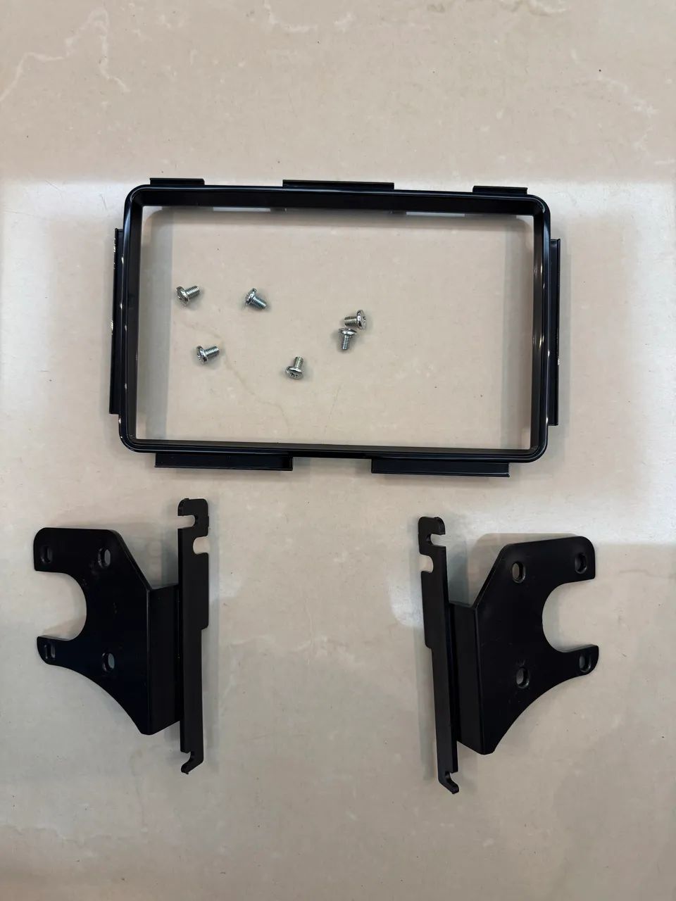 Moldura 9 Polegadas + Chicote P/ Honda Hrv 2016 E 2017 Black Piano