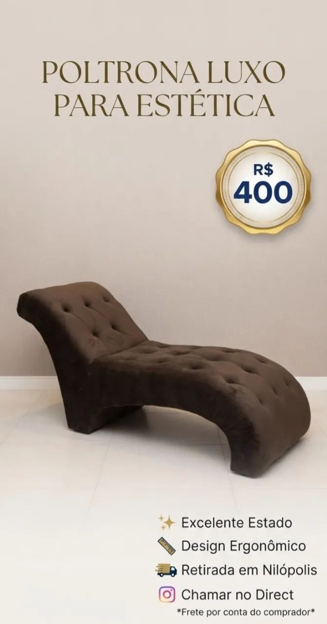 Poltrona Luxo para estética