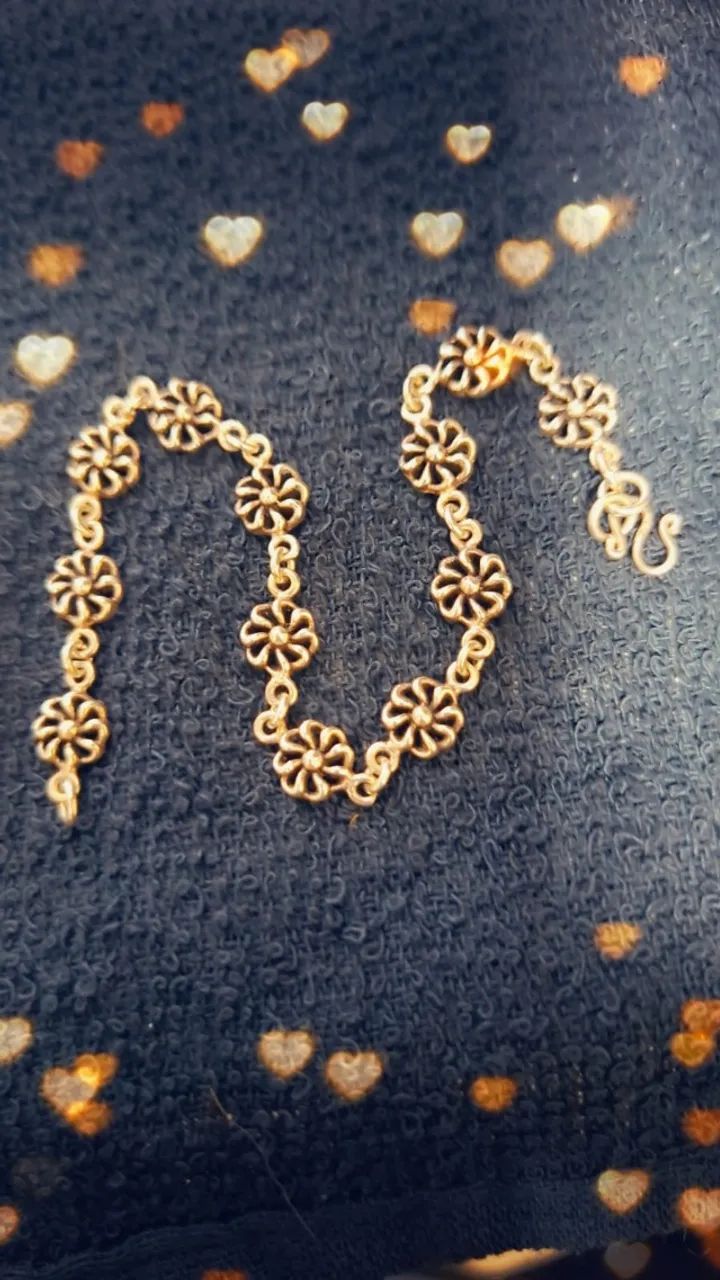 Pulseira de Prata de Lei = Rosinhas - Foto 4